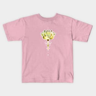 Succulent Queen Symbol (White) Kids T-Shirt